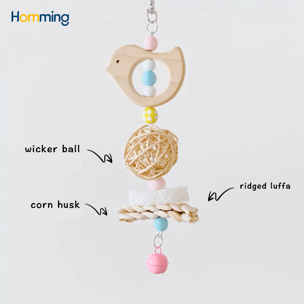 HommiFun Melodic Peck-n-Play Bird Toy