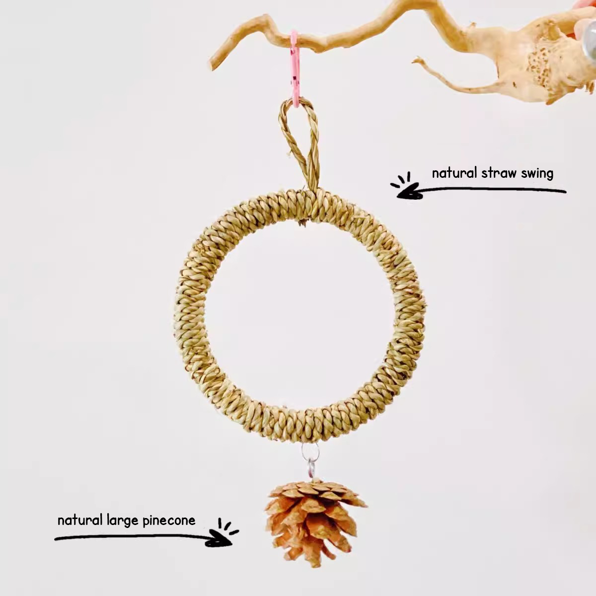 HommiFun Natural Swing Perch