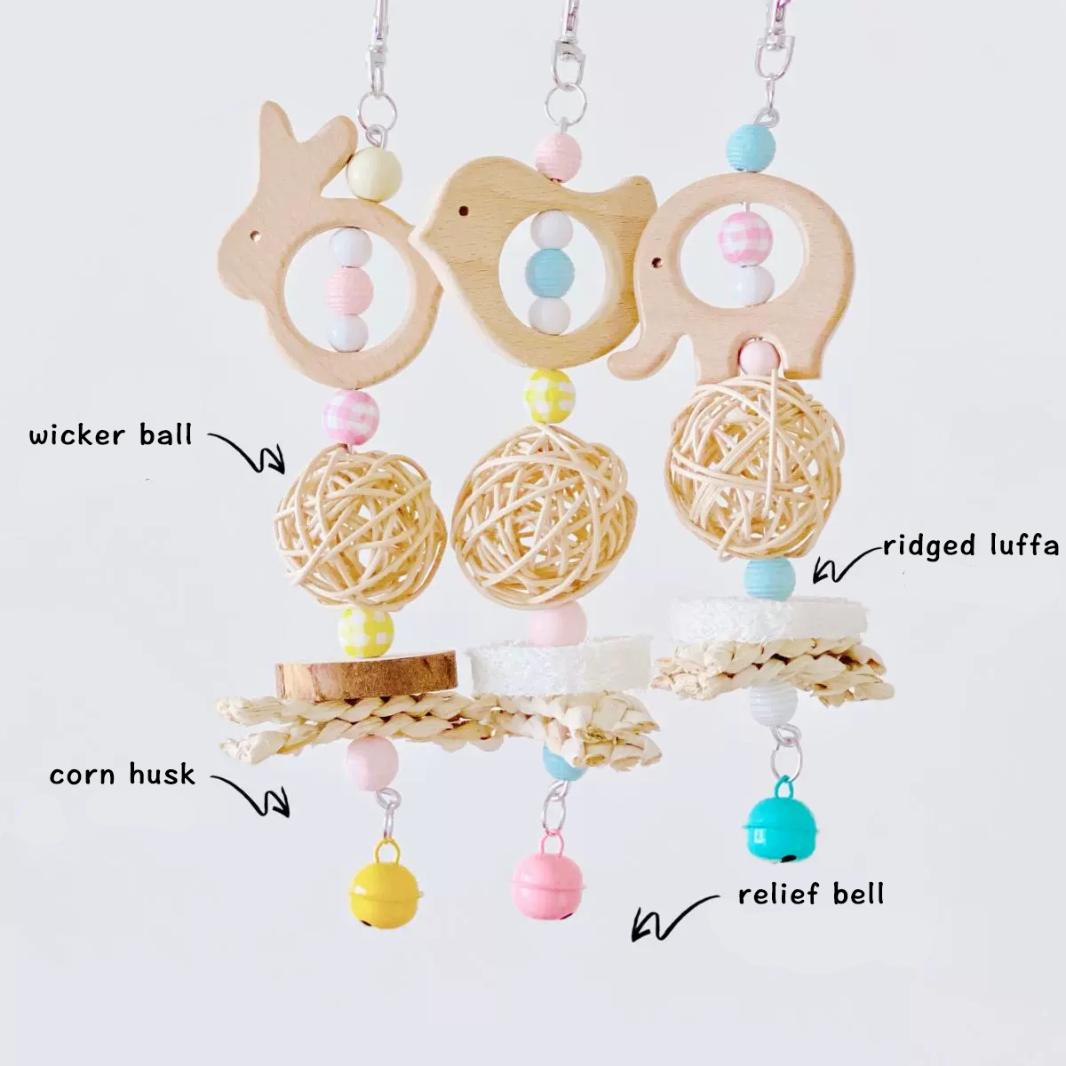 HommiFun Elephant Enchantment Bird Toy