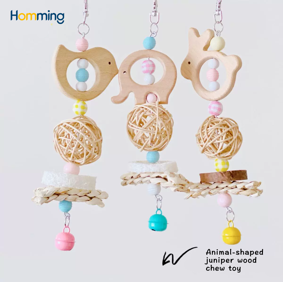 HommiFun Bunny Hop Bird Toy