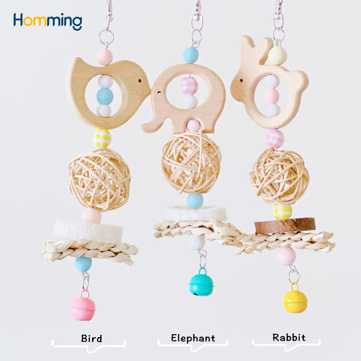 HommiFun Bunny Hop Bird Toy