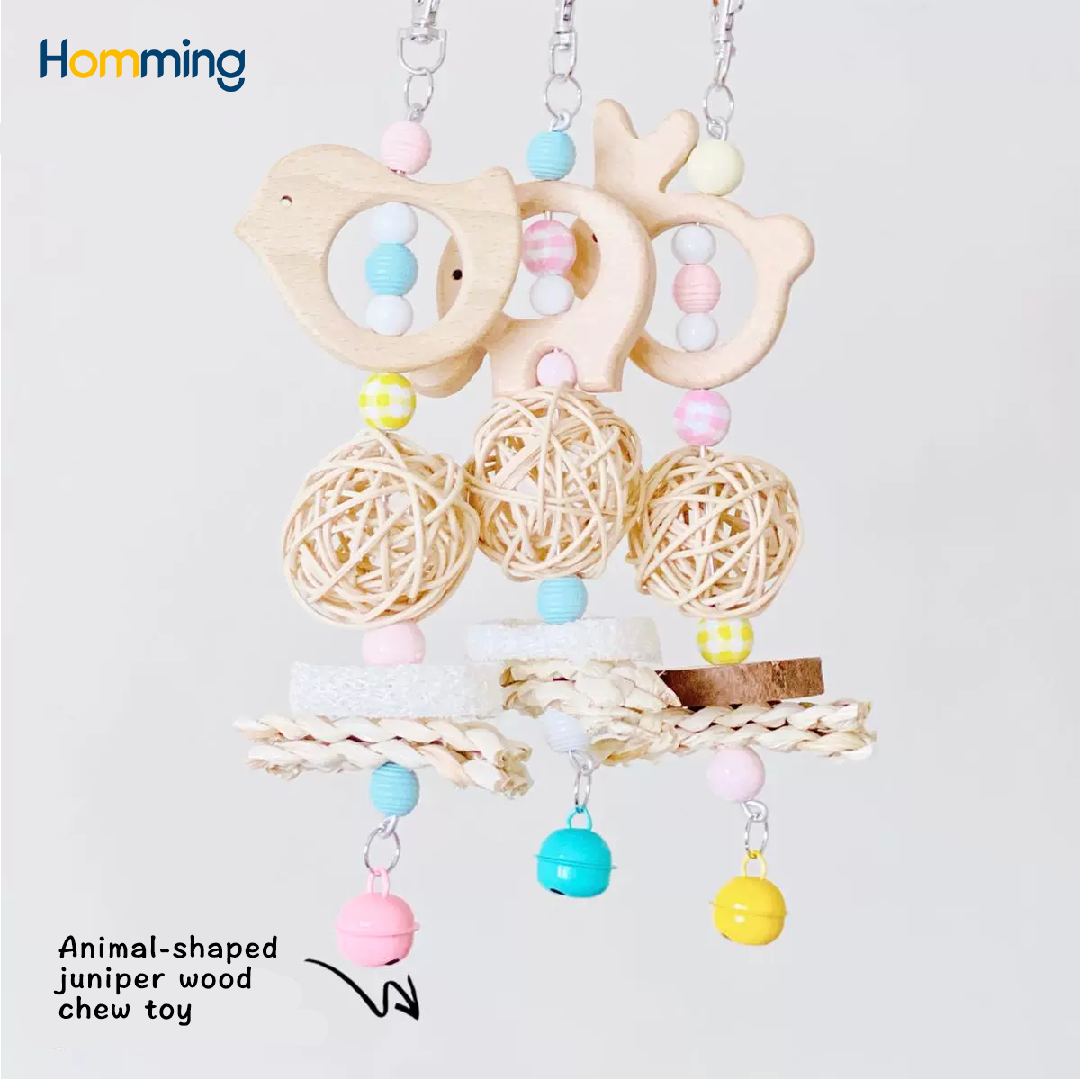 HommiFun Melodic Peck-n-Play Bird Toy