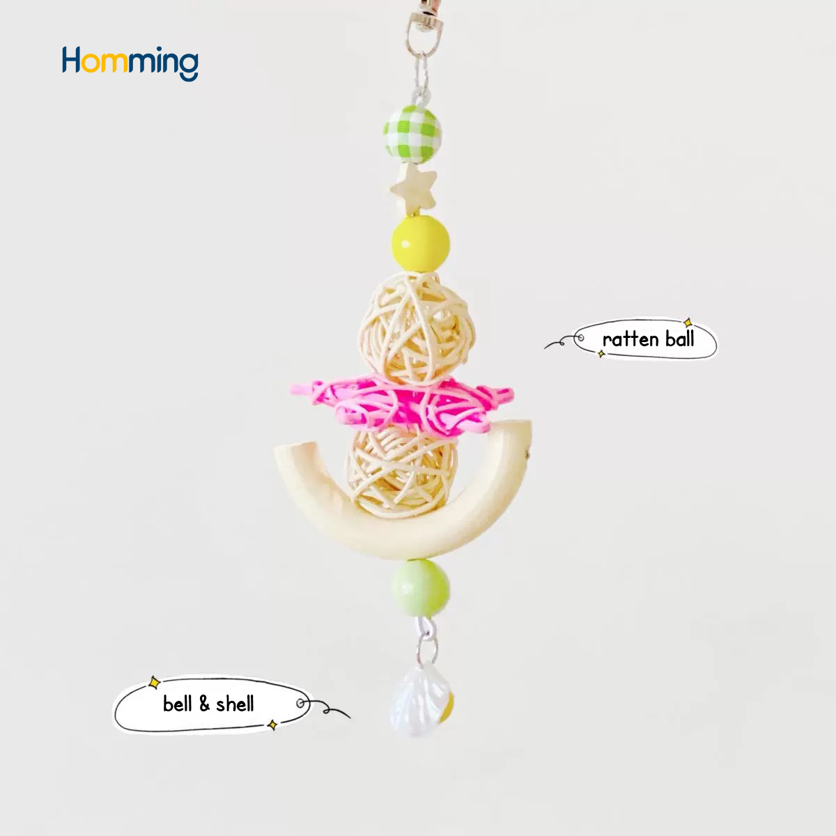 HommiFun Rainbow Rhapsody Bird Toy