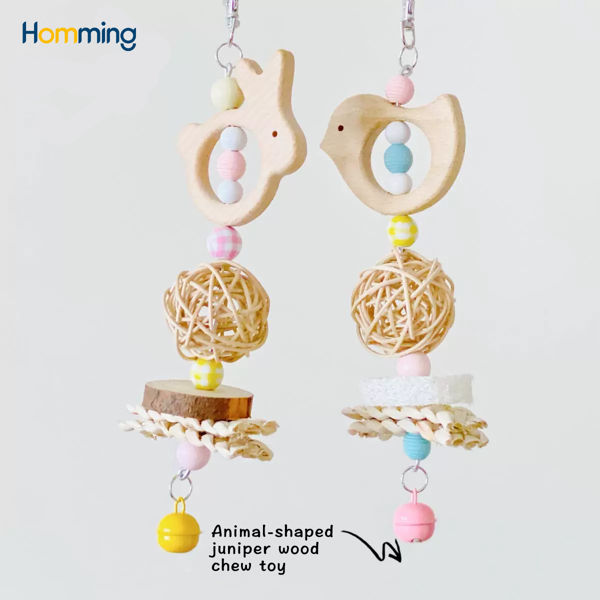 HommiFun Bunny Hop Bird Toy