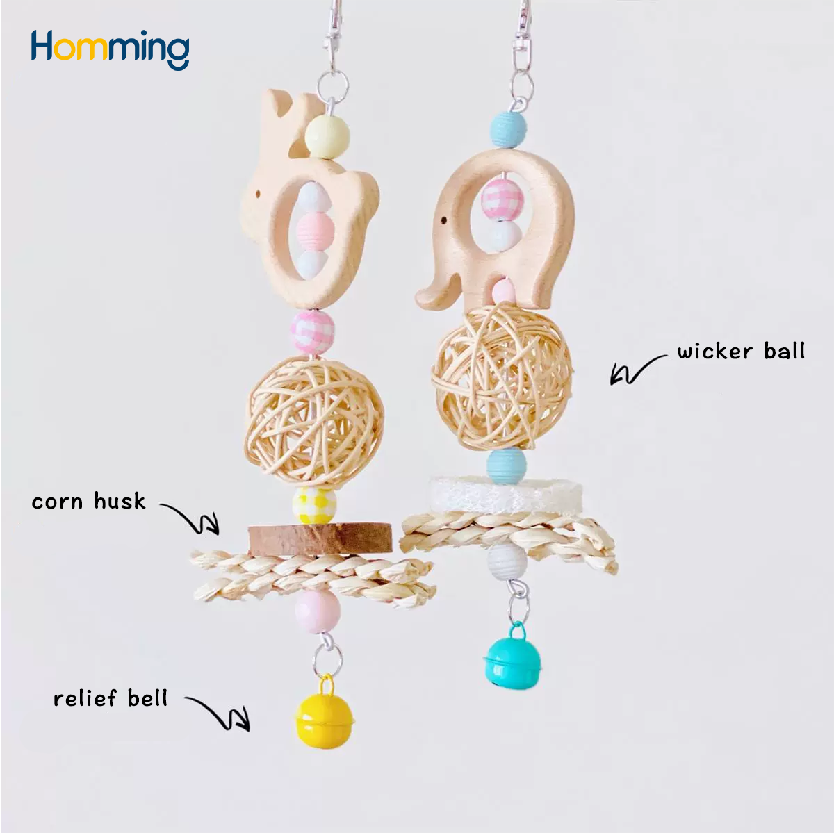 HommiFun Elephant Enchantment Bird Toy